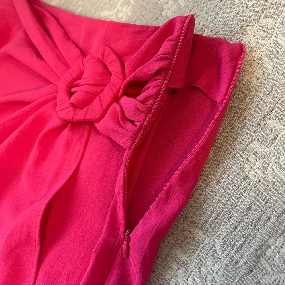 Zara Midi Skirt with Buckle Fuchsia Pink Size XS - Picture 7 of 14